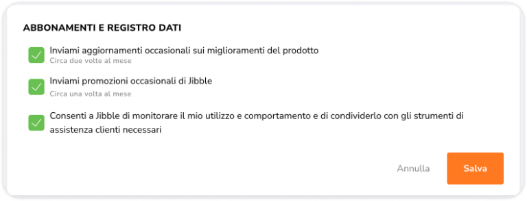 Subscriptions data privacy